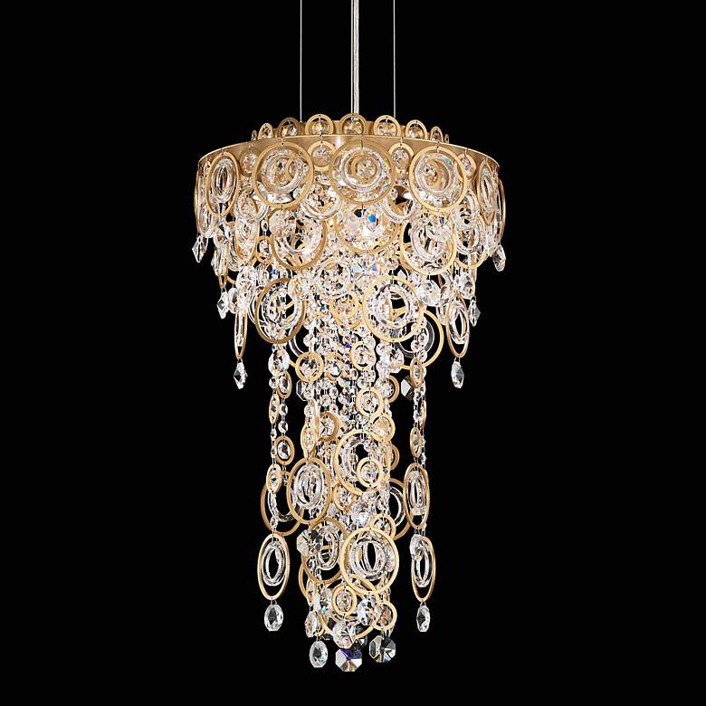 Image 3 Circulus 24.5"H x 14"W 4-Light Crystal Pendant in Heirloom Gold more views