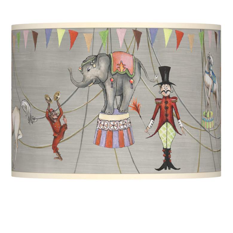 Image 1 Circus Time Giclee Lamp Shade 13.5x13.5x10 (Spider)