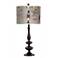 Circus Time Giclee Paley Black Table Lamp