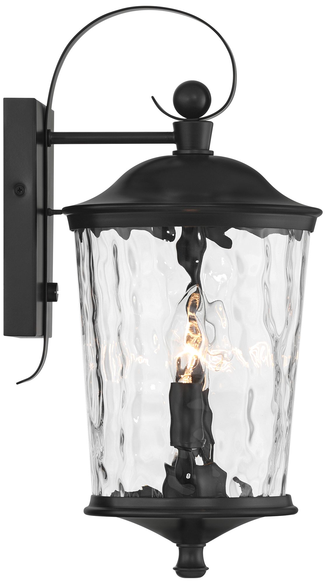 Cirilla 17 1/2" High Matte Black Outdoor Wall Light Set of 2