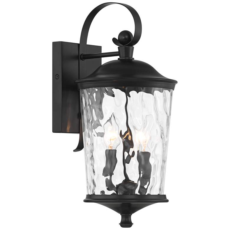 Image 2 Cirilla 17 1/2" High Matte Black Outdoor Wall Light