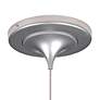 3_Ciro 3 3/4"W Matte Chrome LED Mini Pendant with Gold Glass more views