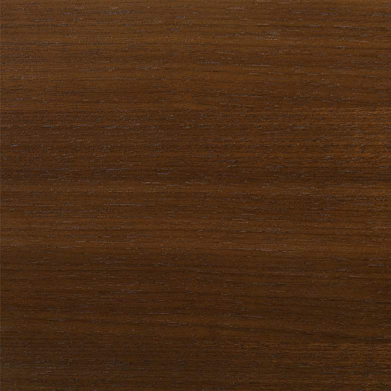 Image 3 Cirque 54" Wide Walnut Wood Black Metal Round Dining Table more views