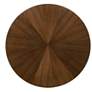 4_Cirque 54" Wide Walnut Wood Black Metal Round Dining Table more views