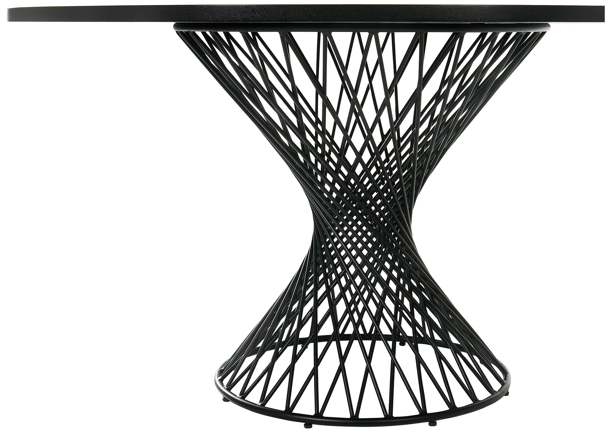 Image 6 Cirque and Polly 5 Piece 54 In. Round Dining Set in Black Mdf and Metal more views
