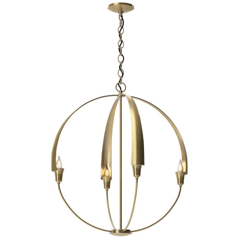 Image 1 Cirque Modern BrassLarge Chandelier With