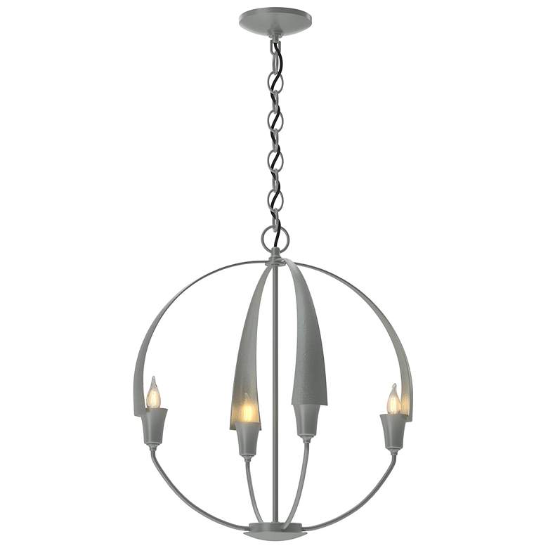 Image 1 Cirque Small Chandelier - Vintage Platinum Finish