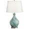 Cirrus Art Glass Vase Accent Table Lamp with Table Top Dimmer