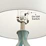 5_Cirrus Art Glass Vase Accent Table Lamp with Table Top Dimmer more views