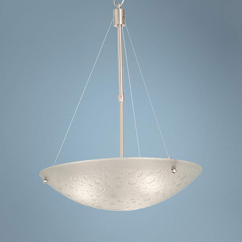 Image 1 Cirrus Satin Nickel 20" Wide 3-Light Pendant