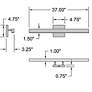 2_Cisco 37" Wide Matte Black LED Vanity more views