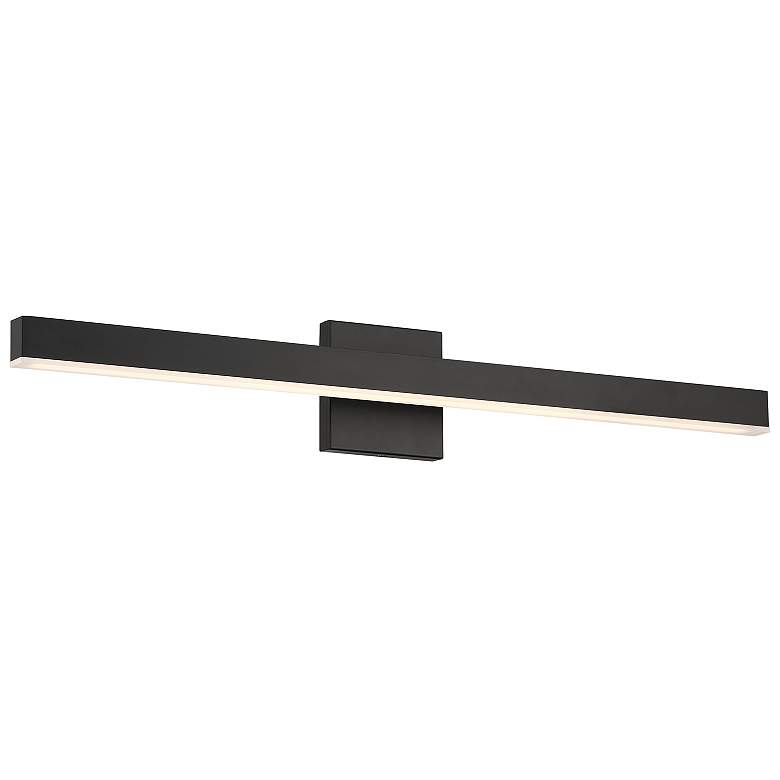 Image 1 Cisco 48" Wide Matte Black LED Vanity