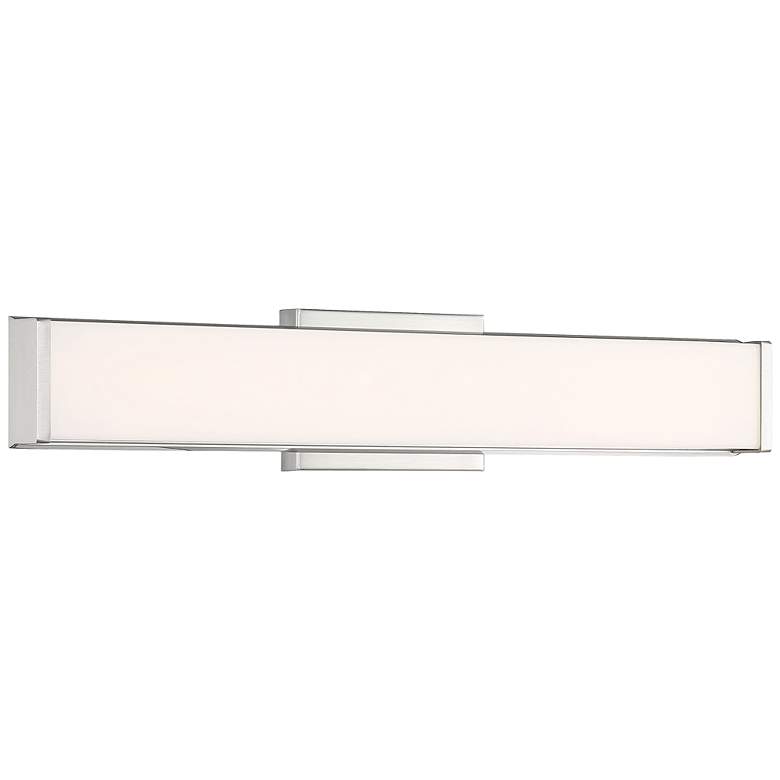 Image 1 Citi 18" Wide Brushed Steel LED Vanity Bath Light