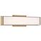 Citi - LED Vanity - Antique Brushed Brass with Acrylic Lens Shade - 20 W