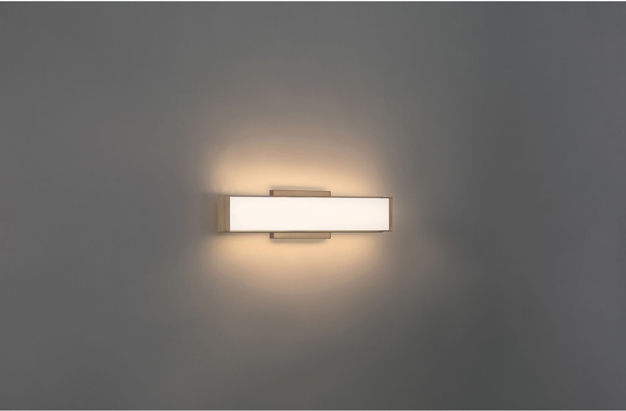 Image 6 Citi - LED Vanity - Antique Brushed Brass with Acrylic Lens Shade - 20 W more views