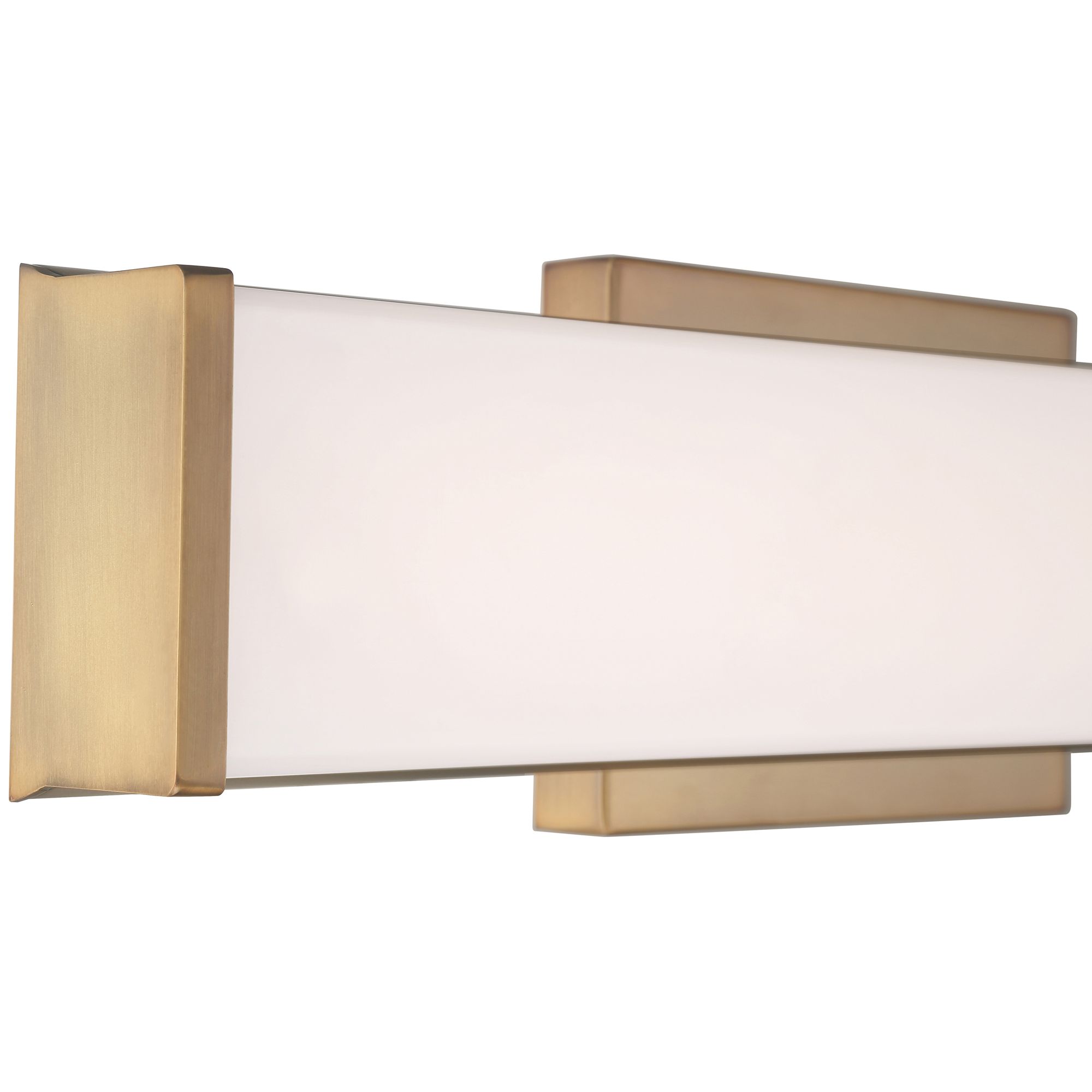 Image 7 Citi - LED Vanity - Antique Brushed Brass with Acrylic Lens Shade - 20 W more views