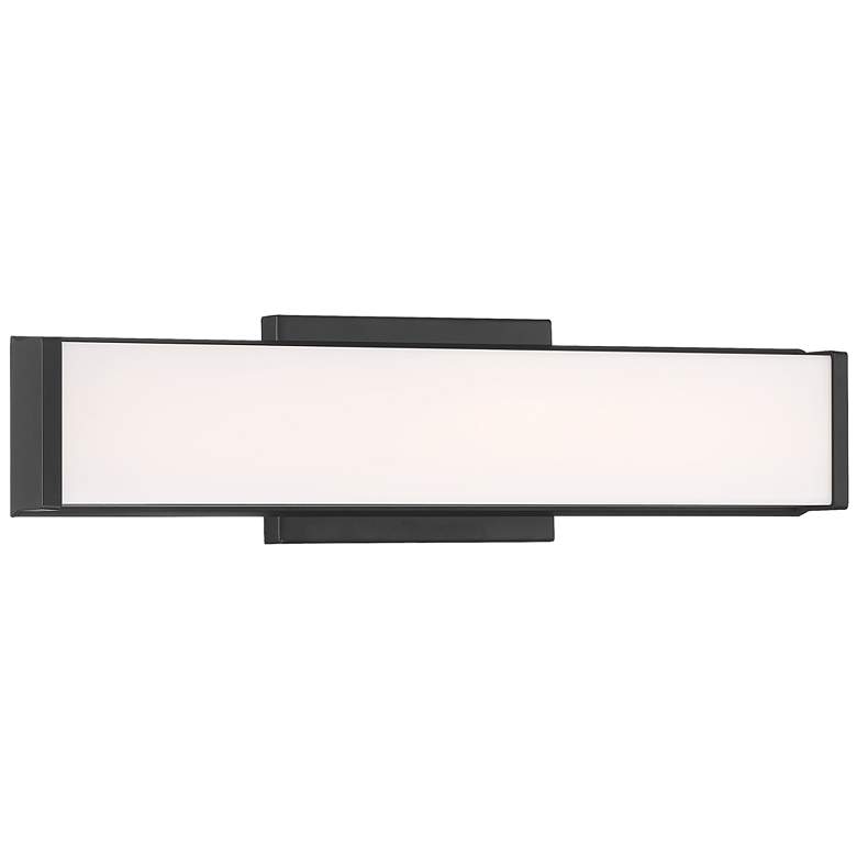 Image 1 Citi - LED Vanity - Matte Black with Acrylic Lens Shade - 20 W
