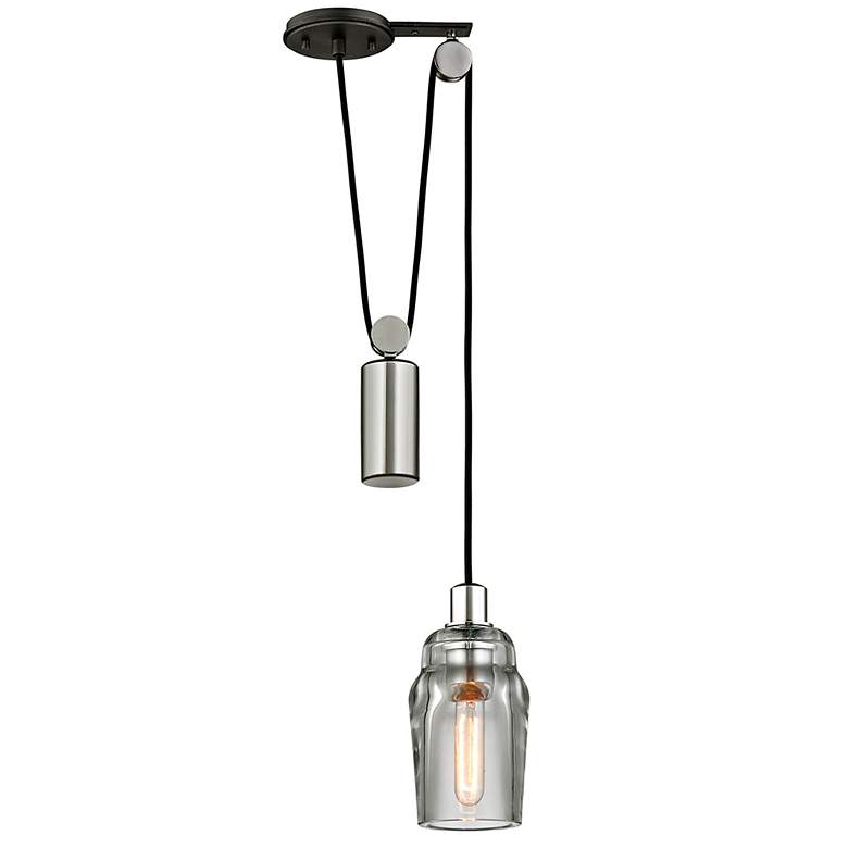 Image 2 Citizen 10" Wide Graphite and Polished Nickel Mini Pendant