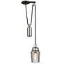 2_Citizen 10" Wide Graphite and Polished Nickel Mini Pendant