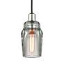 3_Citizen 10" Wide Graphite and Polished Nickel Mini Pendant more views