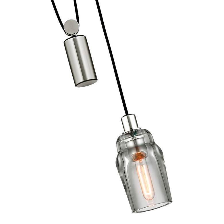 Image 6 Citizen 10" Wide Graphite and Polished Nickel Mini Pendant more views