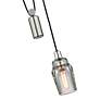6_Citizen 10" Wide Graphite and Polished Nickel Mini Pendant more views