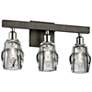 Citizen 16 1/2" Wide Graphite and Nickel 3-Light Bath Light