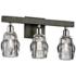 Citizen 16 1/2" Wide Graphite and Nickel 3-Light Bath Light