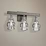 Citizen 16 1/2" Wide Graphite and Nickel 3-Light Bath Light