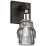Citizen 9" High Graphite and Polished Nickel Wall Sconce