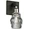 Citizen 9" High Graphite and Polished Nickel Wall Sconce