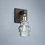 Citizen 9" High Graphite and Polished Nickel Wall Sconce