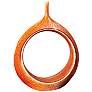 Citrano Orange 15 3/4" High Open Ring Modern Ceramic Vase