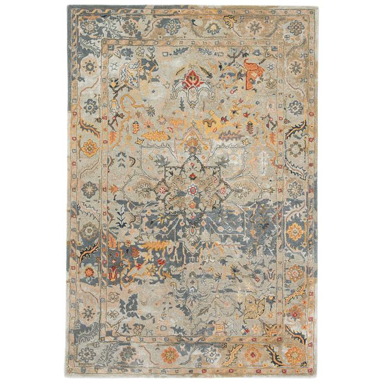 Image 1 Citrine Cristobol CIT05 5'x8' Blue and Yellow Area Rug