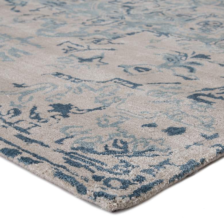 Image 3 Citrine Sasha CIT03 5'x8' Beige Blue Medallion Wool Area Rug more views