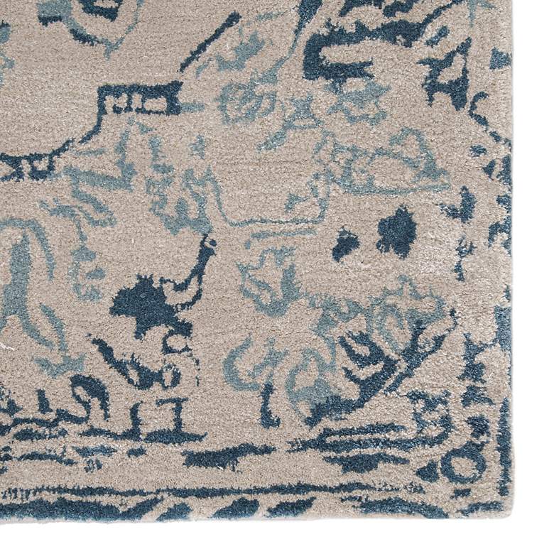 Image 5 Citrine Sasha CIT03 5'x8' Beige Blue Medallion Wool Area Rug more views