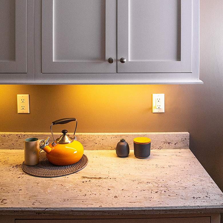 Image 3 Citro2 16" Wide White Plug-In LED Under Cabinet Light more views