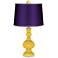 Citrus Apothecary Lamp-Finial and Satin Purple Shade