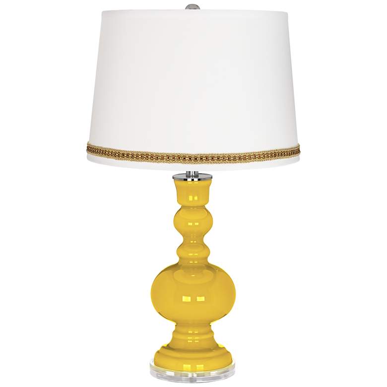 Image 1 Citrus Apothecary Table Lamp with Braid Trim