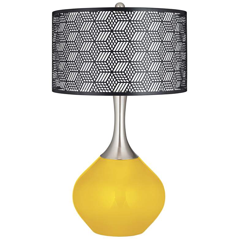 Image 1 Citrus Black Metal Shade Spencer Table Lamp