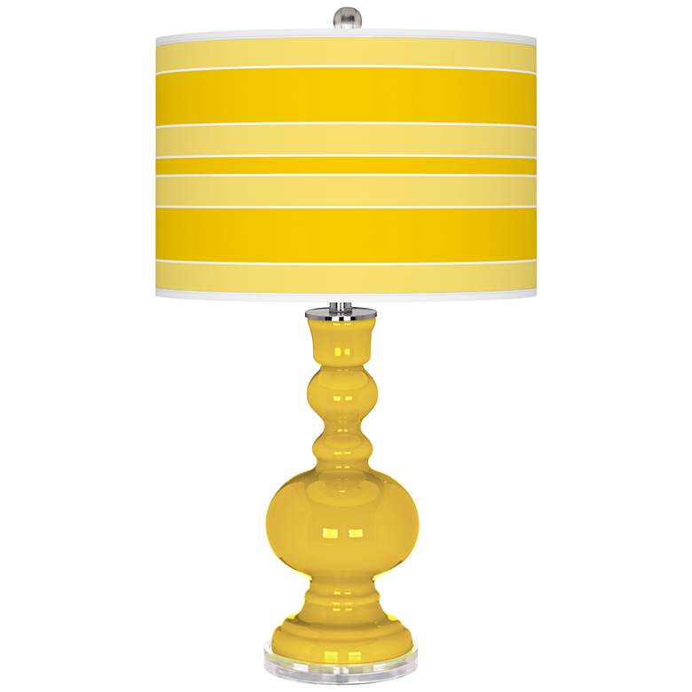Image 1 Citrus Bold Stripe Apothecary Table Lamp