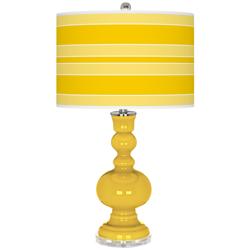 Citrus Bold Stripe Apothecary Table Lamp