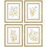3_Citrus Fresh 21" High 4-Piece Framed Wall Art Set