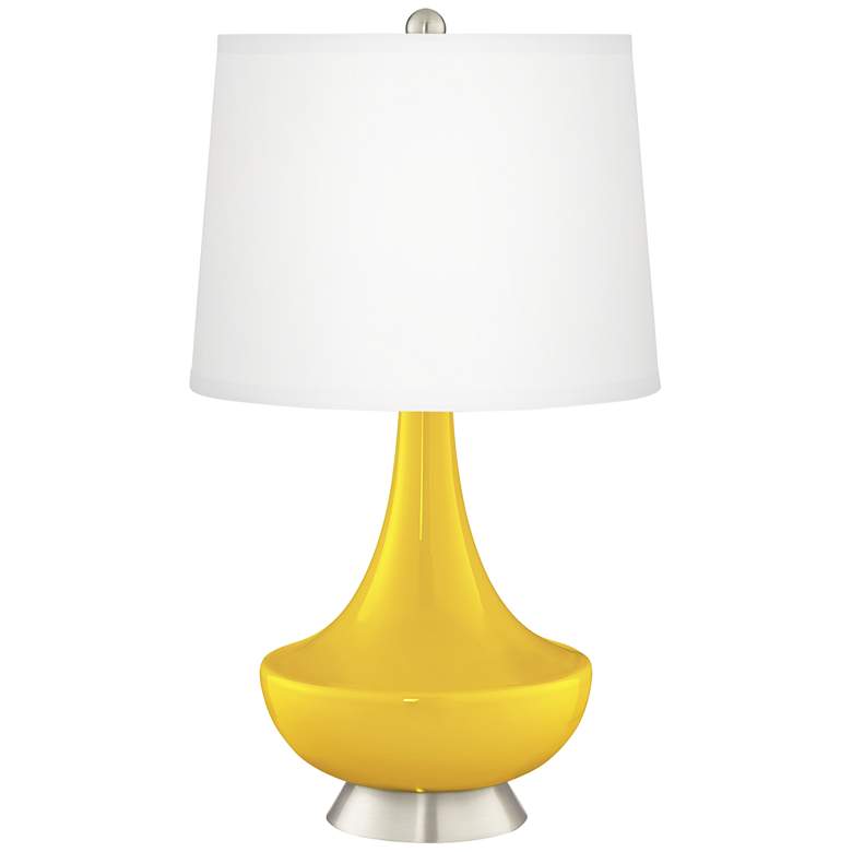 Image 2 Citrus Gillan Glass Table Lamp with Dimmer
