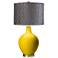 Citrus Morell Silver Pleat Shade Ovo Table Lamp