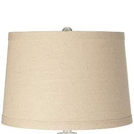 Image2 of Citrus Oatmeal Linen Shade Ovo Table Lamp more views