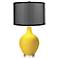 Citrus Ovo Table Lamp with Organza Black Shade