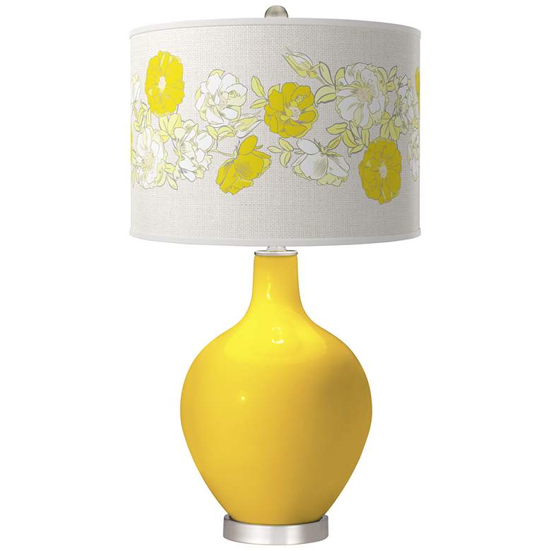 Image 1 Citrus Rose Bouquet Ovo Table Lamp