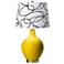 Citrus Squiggle Shade Ovo Table Lamp