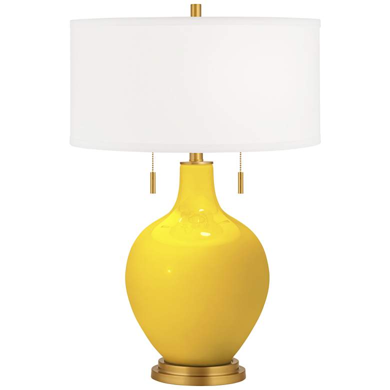 Image 2 Citrus Toby Brass Accents Table Lamp with Dimmer